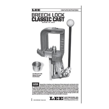 Lee Precision Instructions BL Classic