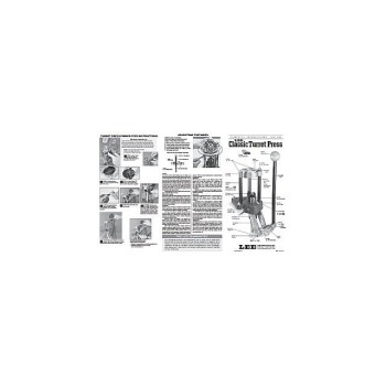 Lee Precision Instructions Classic Turret Press