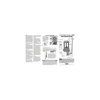 Lee Precision Instructions Turret Press Prior 2018