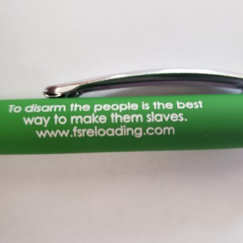 Green Bright Soft Touch Diamond Stylus Pen with Inscription