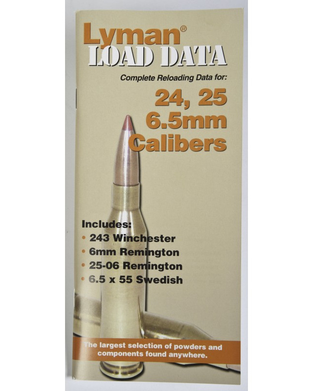 Lyman Load Data Book 24, 25, 6.5mm Calibers LY-9780010-img-0