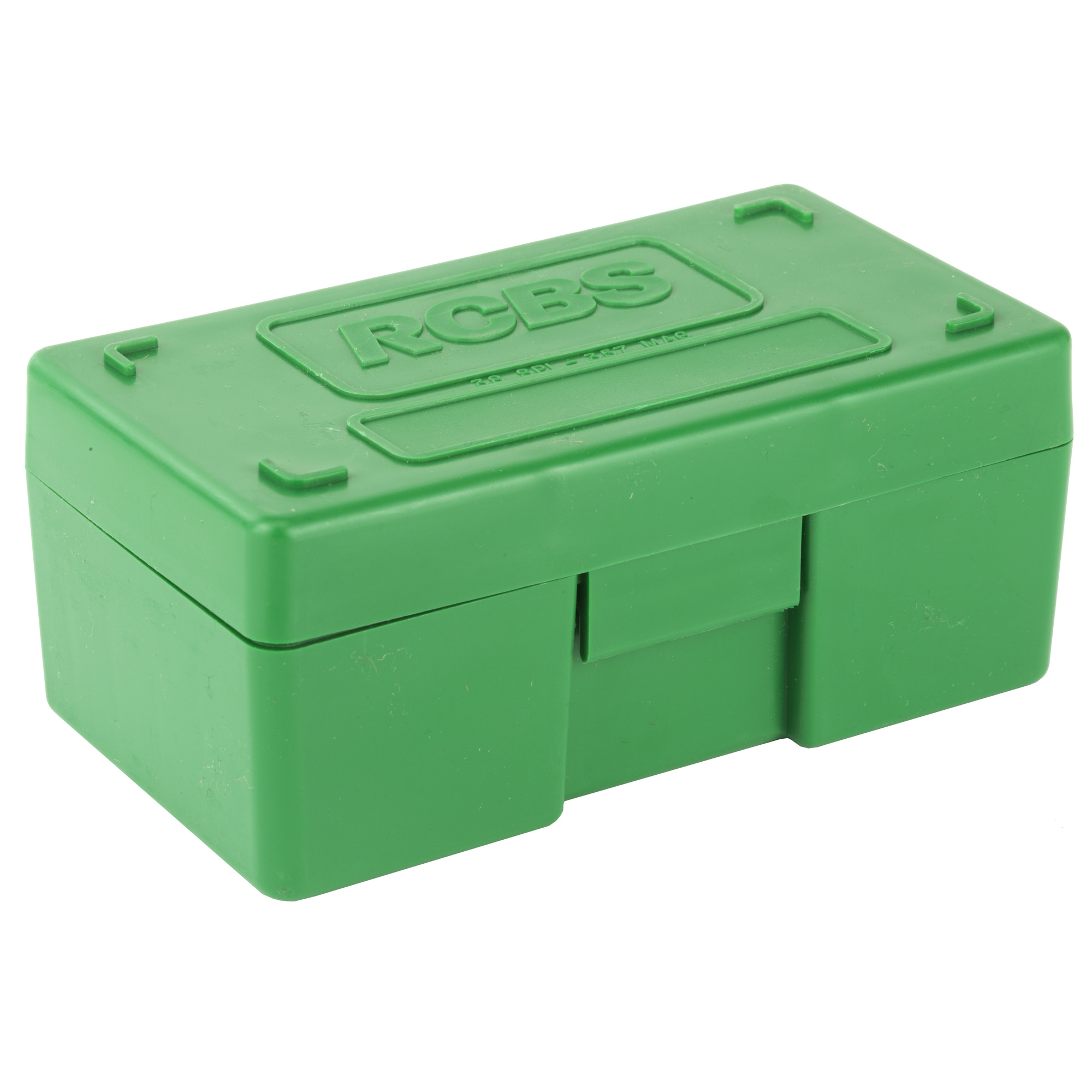 RCBS Medium Pistol Ammo Box, For .38 Special, 357 Mag, Green RC-86905-img-0