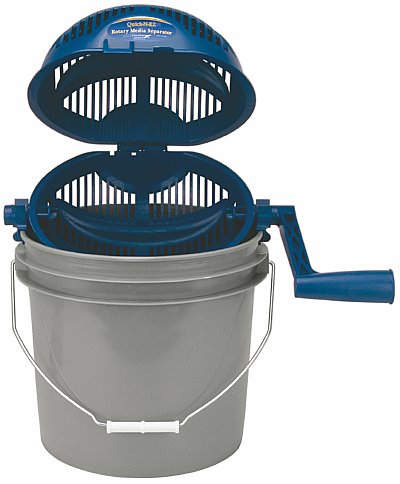 Frankford Arsenal Media Separator on a 3.5 gallon bucket