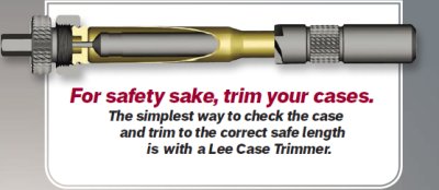 Lee Case Length Gauge & Shell Holder 6mm Rem 244 Remington #90120 
