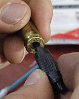 Cleaning the primer pocket with Lee Precision Primer Pocket Cleaner