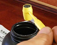 Measuring a powder charge with a Lee Precision Powder Dipper