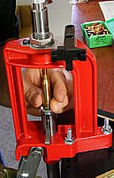 Seating a bullet on the Lee Precision Breech Lock Challenger Press