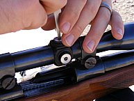 Adjusting the scope on my Ruger .243 rifle